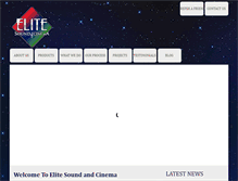 Tablet Screenshot of elitesoundandcinema.com
